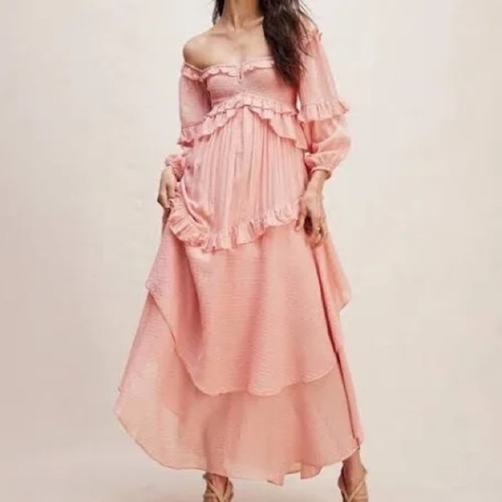 Free People x Spell Clementine Mermaid Maxi Dress Size XS Coquette Feminine